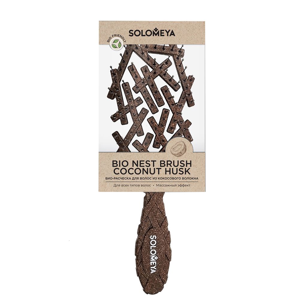 фото упаковки Solomeya Био-расческа для волос из кокосового волокна
