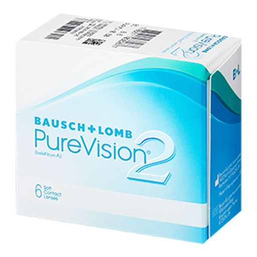 Bausch&Lomb PureVision 2 Контактные линзы плановой замены, BC=8.6 d=14.0, D(-5.50), 6 шт.